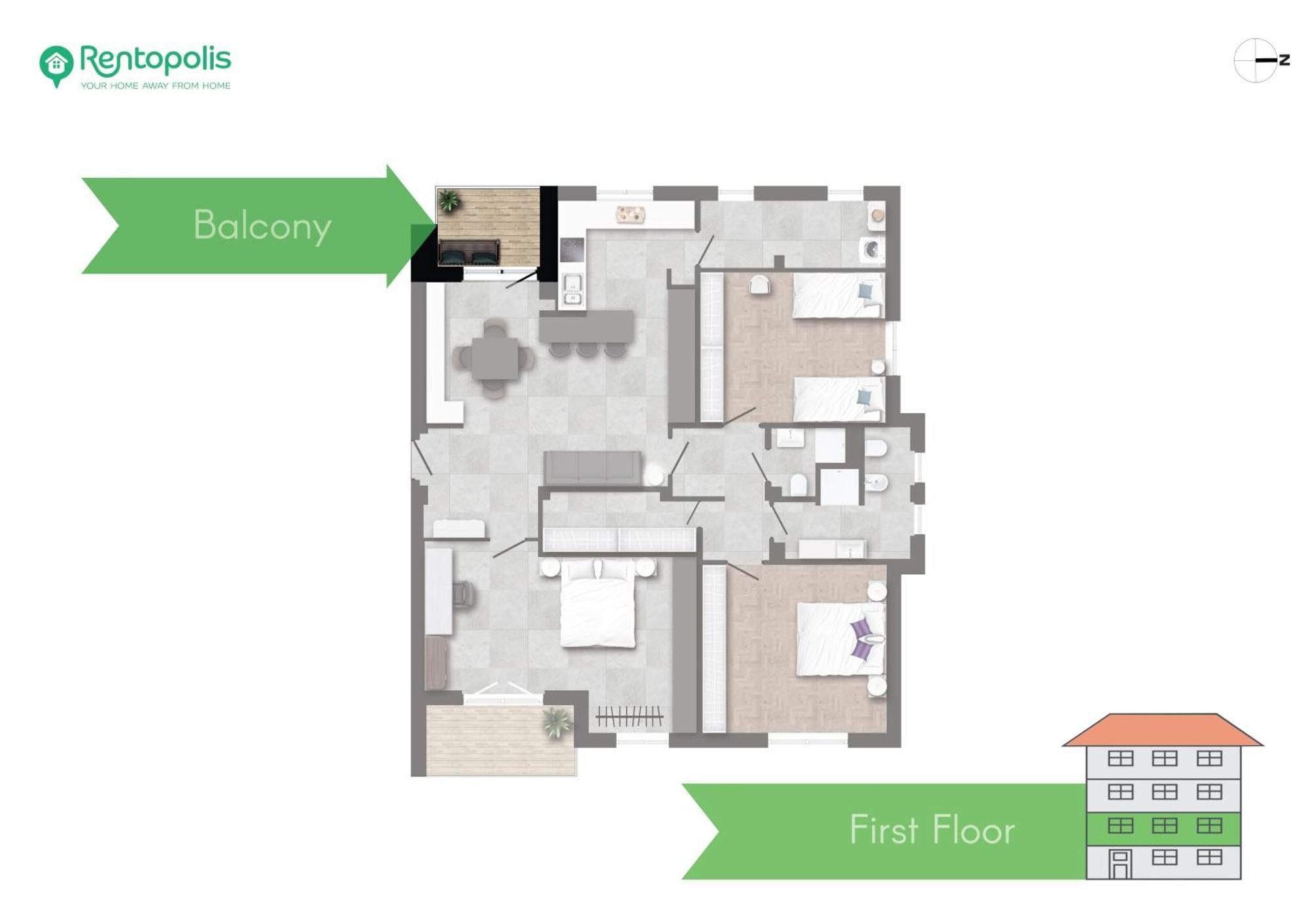 Appartamento Modern 3 Bedroom With Balcony Steps From San Siro By Rentopolis Milano