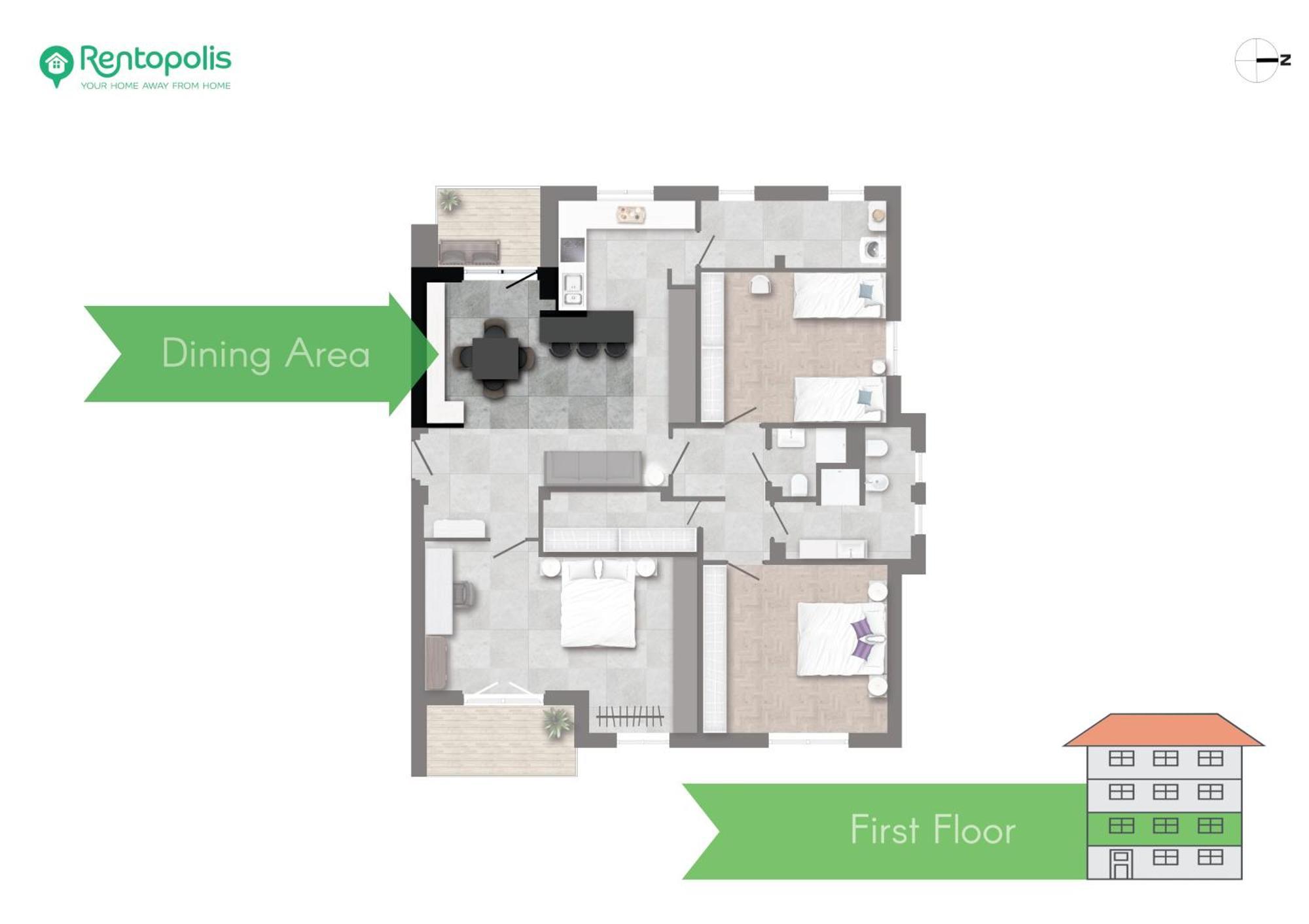 Modern 3 Bedroom With Balcony Steps From San Siro By Rentopolis Appartamento *