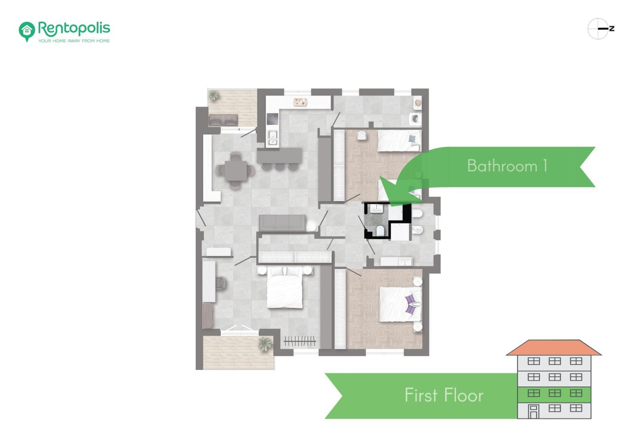 Modern 3 Bedroom With Balcony Steps From San Siro By Rentopolis Appartamento *